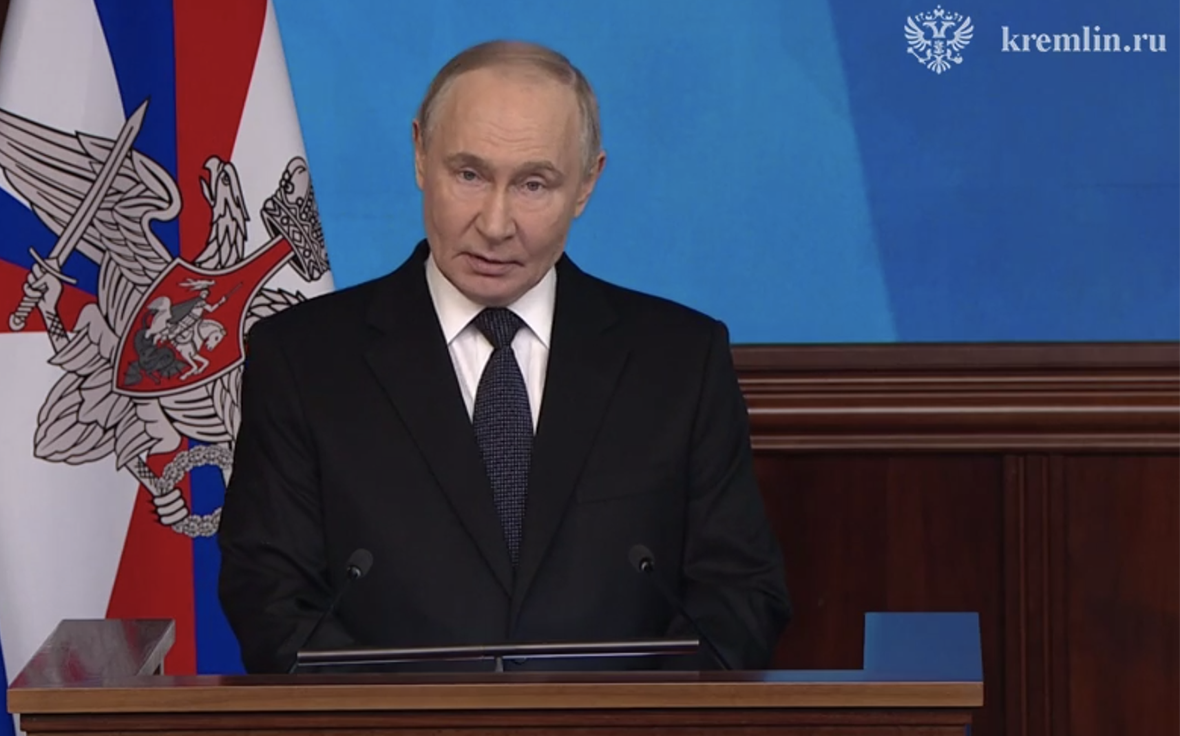 О «большой войне» и дипломатии. Заявления Путина на коллегии Минобороны смотреть онлайн